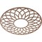 Ekena Millwork Cannes Wood Fretwork Pierced Ceiling Medallion, Walnut, 36"OD x 12 1/4"ID x 1/4"T CMWP36X36X0250CNWA - alternate 2